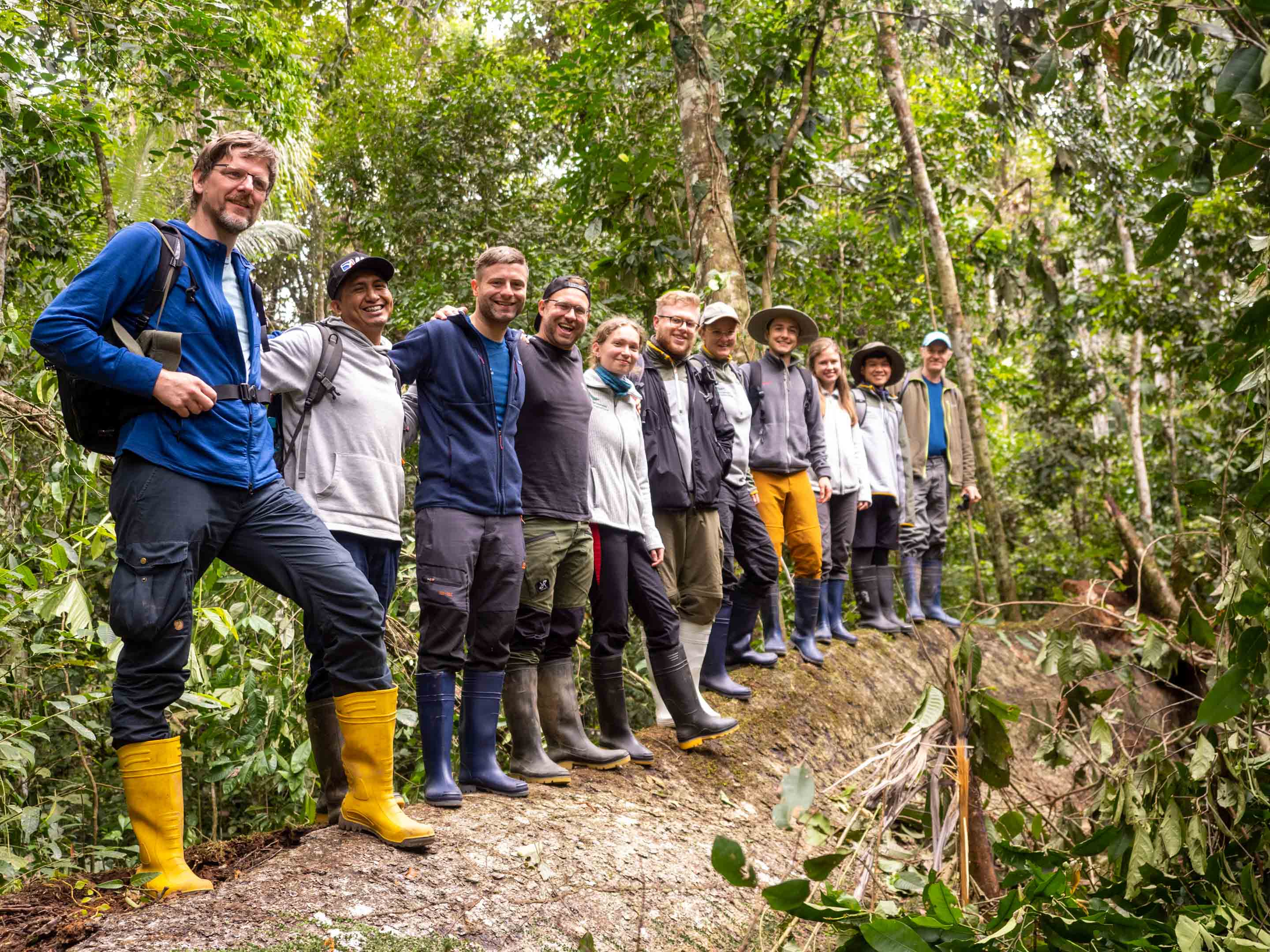 Wilderness International Team in the rainforest of Peru